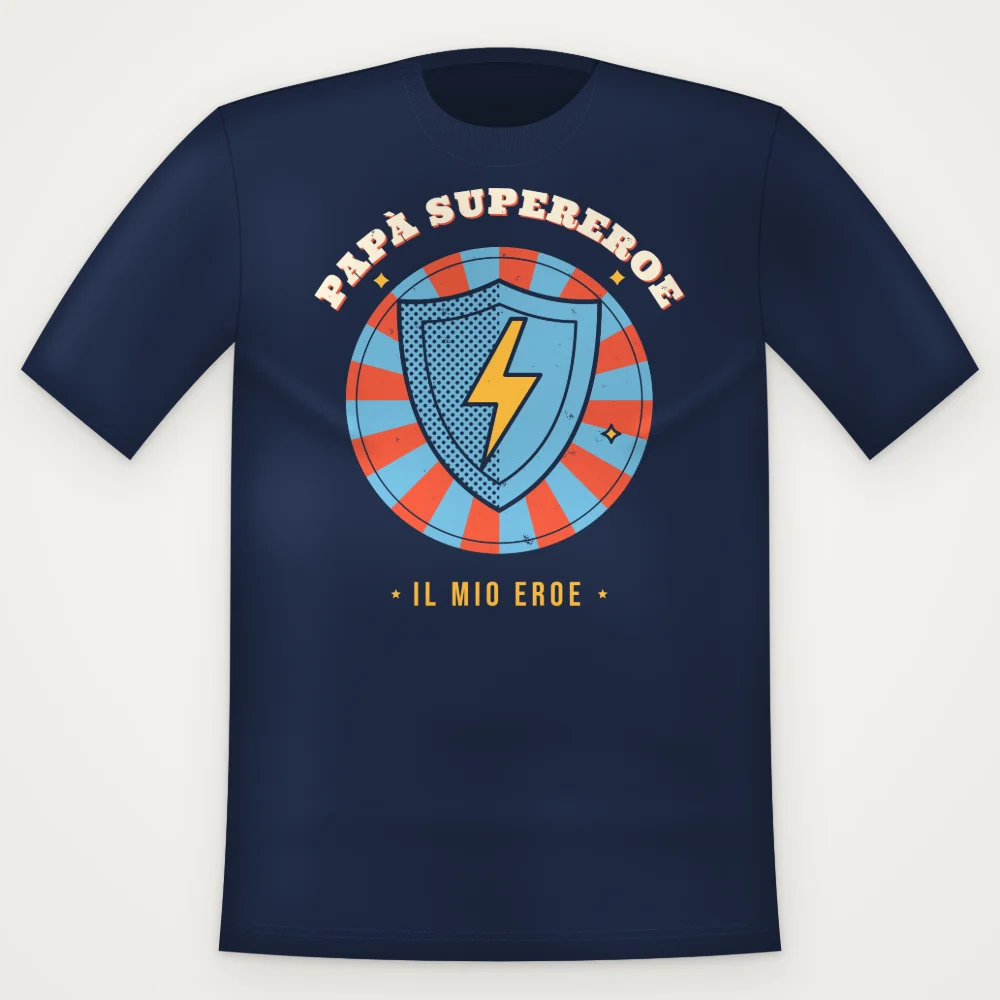 T-Shirt "PAPA SUPEREROE"
