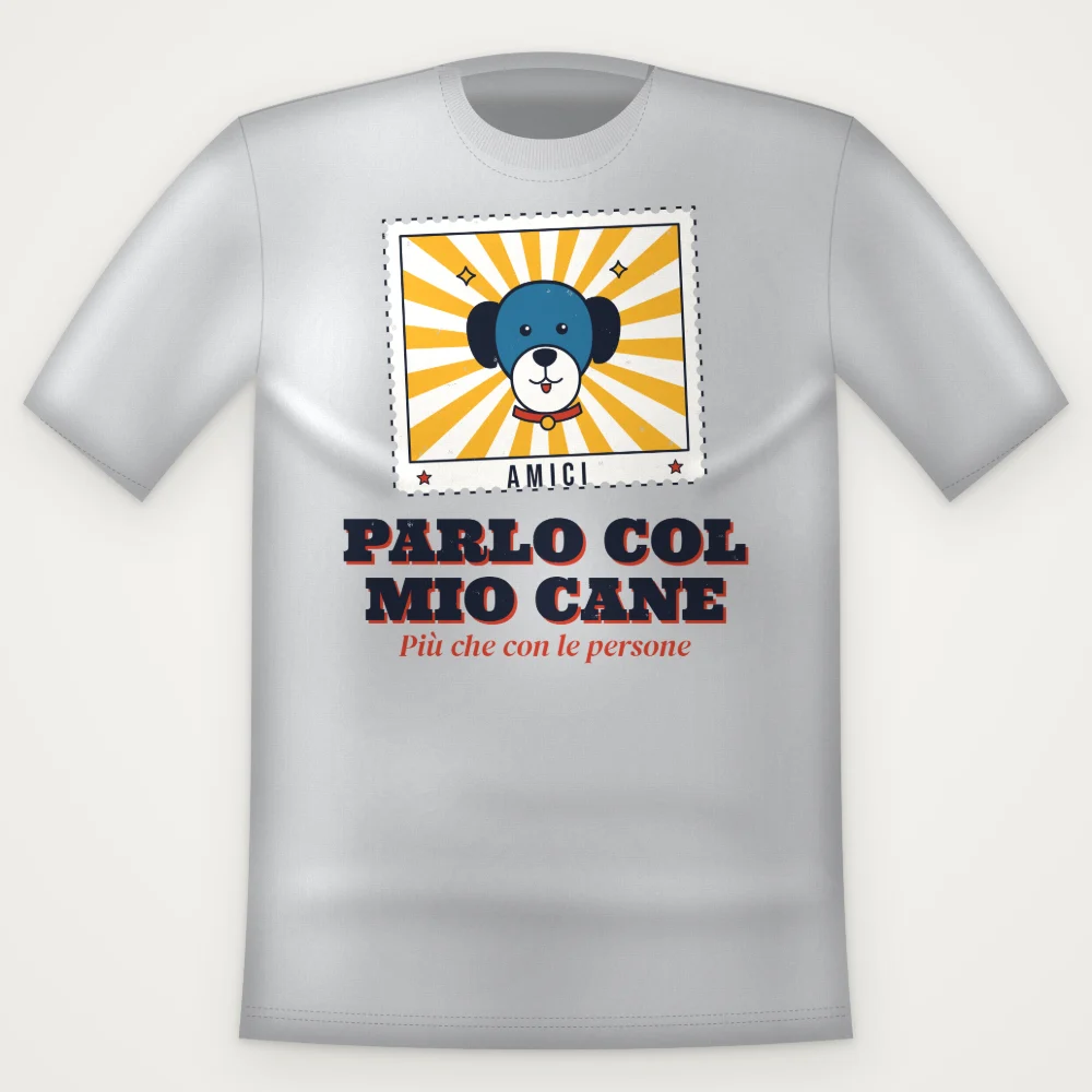 T-Shirt "PARLO COL MIO CANE"