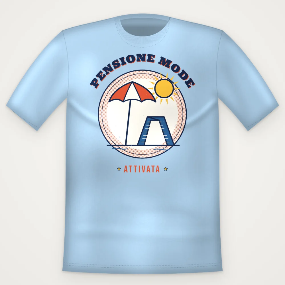 T-Shirt "PENSIONE MODE"