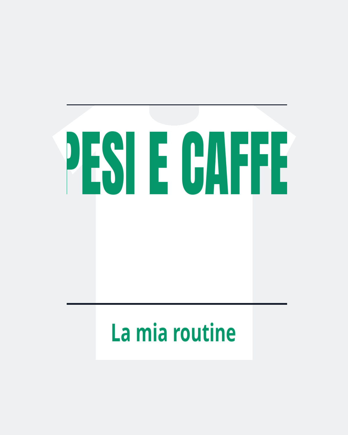 T-Shirt "PESI E CAFFE"