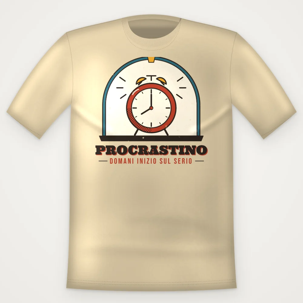 T-Shirt "PROCRASTINO"