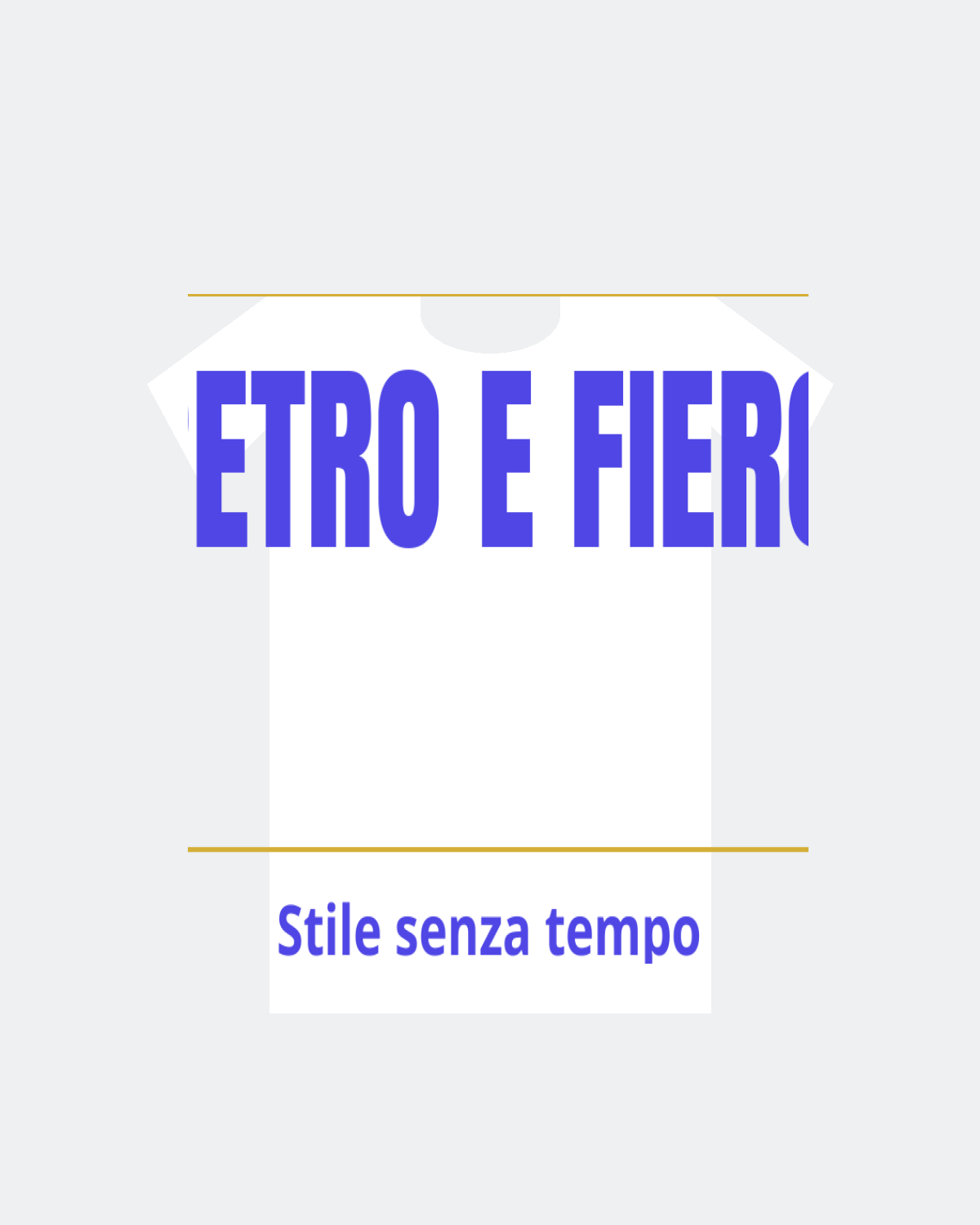 T-Shirt "RETRO E FIERO"