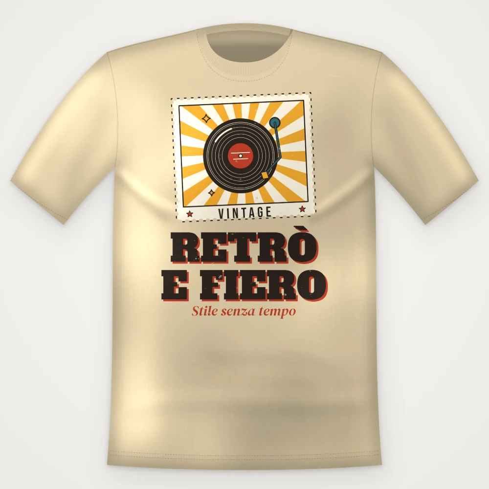 T-Shirt "RETRO E FIERO"