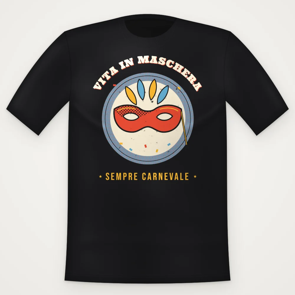 T-Shirt "VITA IN MASCHERA"