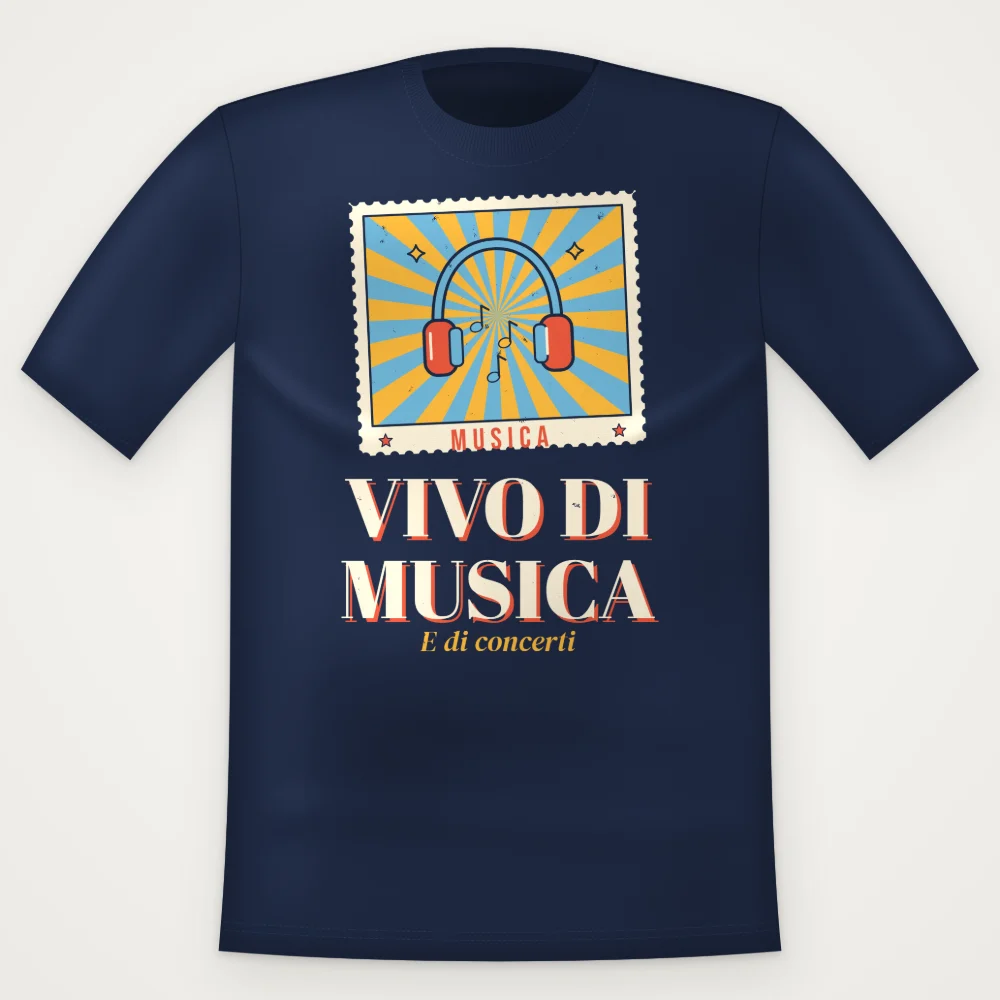 T-Shirt "VIVO DI MUSICA"